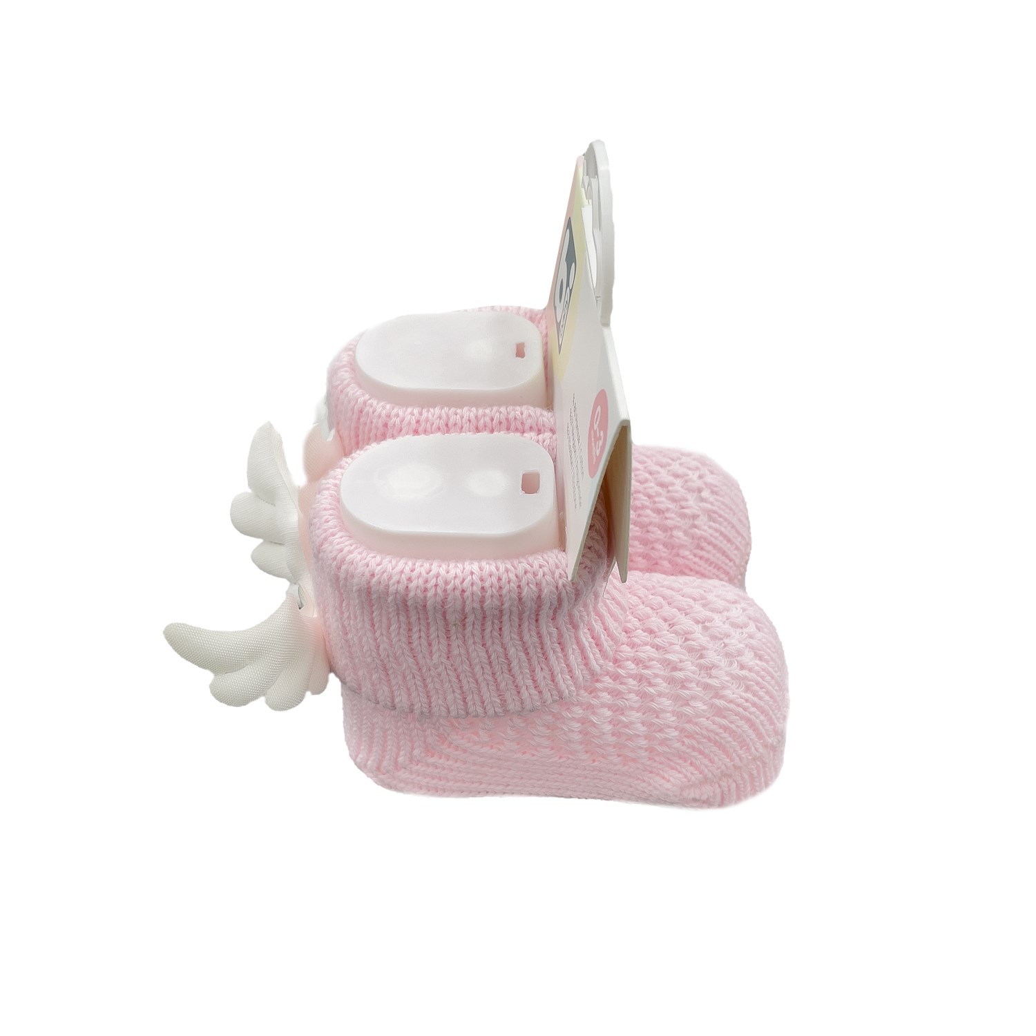 Bibaby Angel Bebek Çorabı 68297 Pembe-Ekru