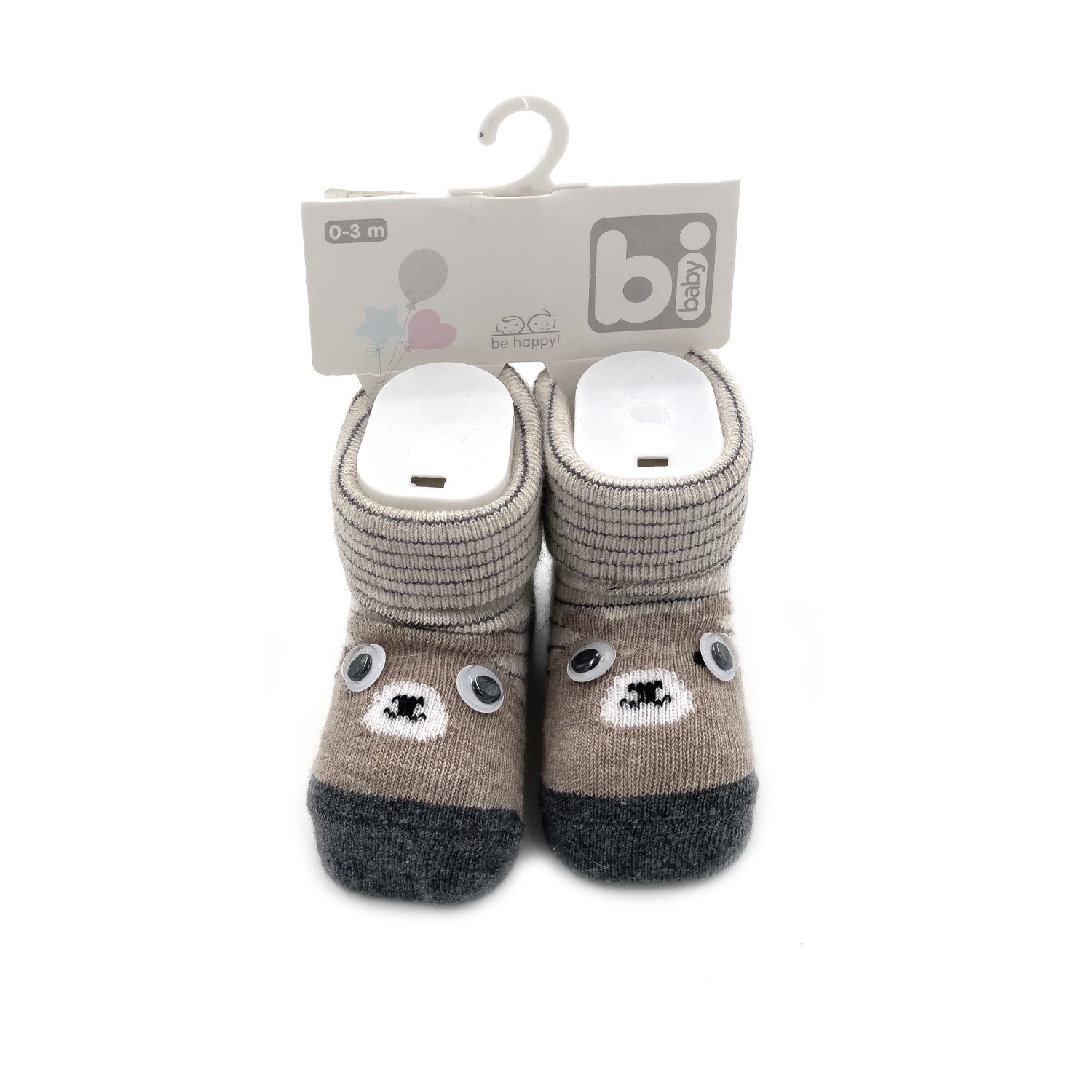 Bibaby Animals Bebek Çorabı 68382 Bej