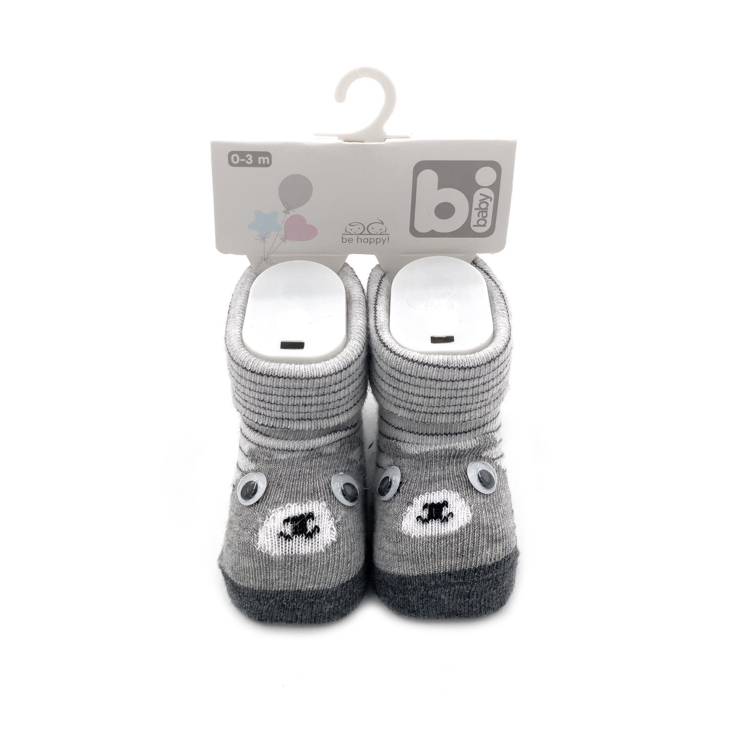 Bibaby Animals Bebek Çorabı 68382 Gri