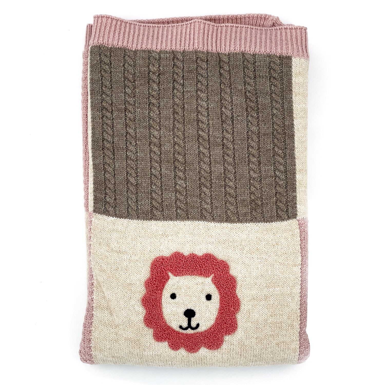Bebbemini Bebek Battaniye 90x90 Cm 2059 Ekru-Somon