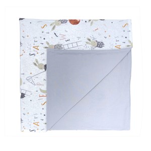 Ezh Collection Çift Taraflı Pazen Bebek Battaniye 1021 Bej-Gri