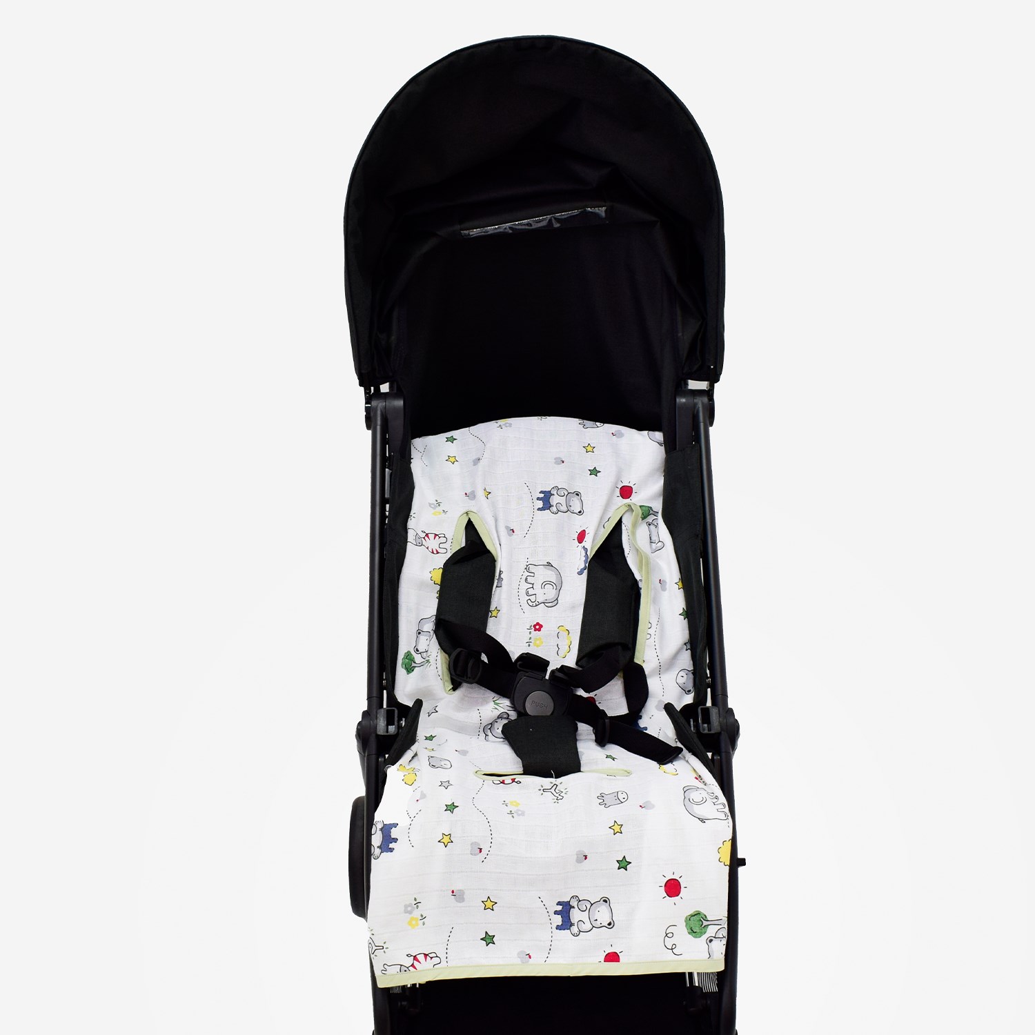 Ezh Collection Bebek Müslin Oto Koltuğu Kılıfı 4010 Gri-Yeşil