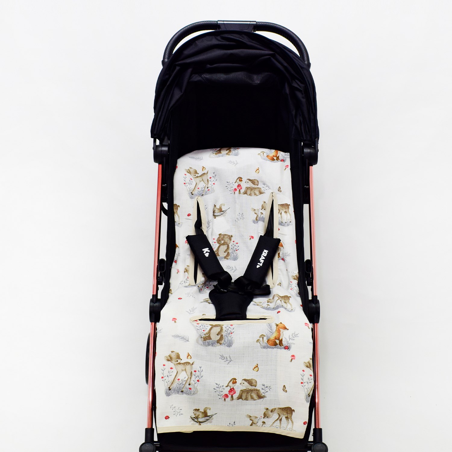 Ezh Collection Bebek Müslin Oto Koltuğu Kılıfı 4010 Kahve