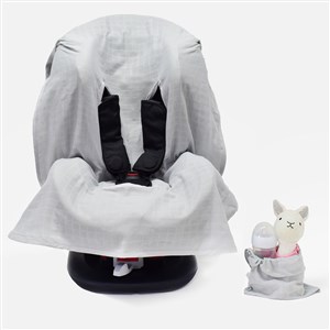Ezh Collection Bebek Müslin Oto Koltuğu Kılıfı 4010 Açık Gri