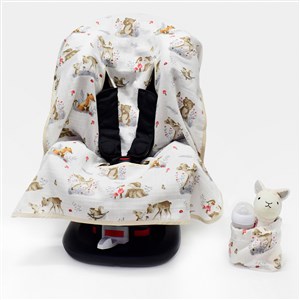 Ezh Collection Bebek Müslin Oto Koltuğu Kılıfı 4010 Kahve