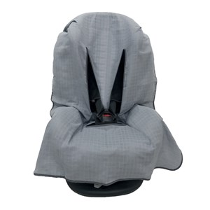 Ezh Collection Bebek Müslin Oto Koltuğu Kılıfı 4010 Koyu Gri