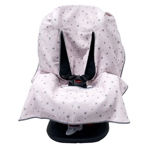 Ezh Collection Bebek Müslin Oto Koltuğu Kılıfı 4010 Pembe