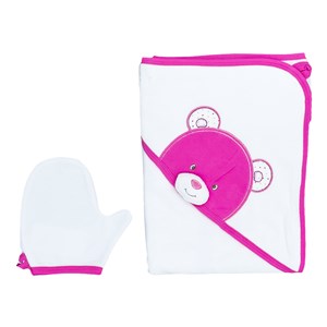 Minidamla Bebek Banyo Havlusu 41739 Fuşya