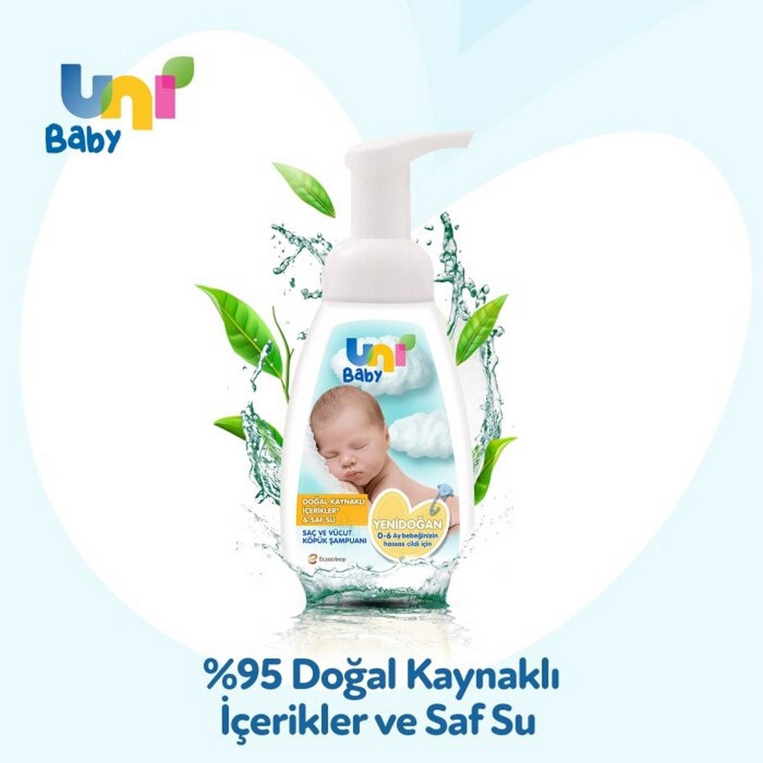 Uni Baby Bebek Şampuanı Yeni Doğan Köpük 200 Ml 