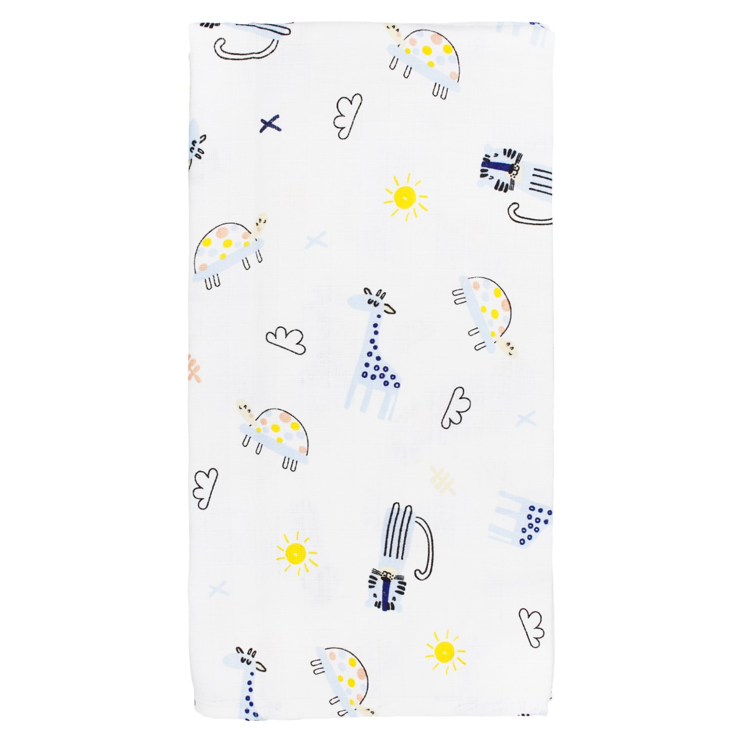 Sebi Bebe Çok Amaçlı Müslin Örtü 80x100 Cm Mavi
