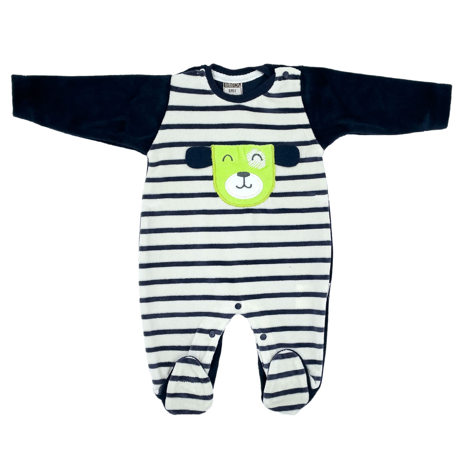 Bebitof Kadife Bebek Tulumu 70151 Lacivert