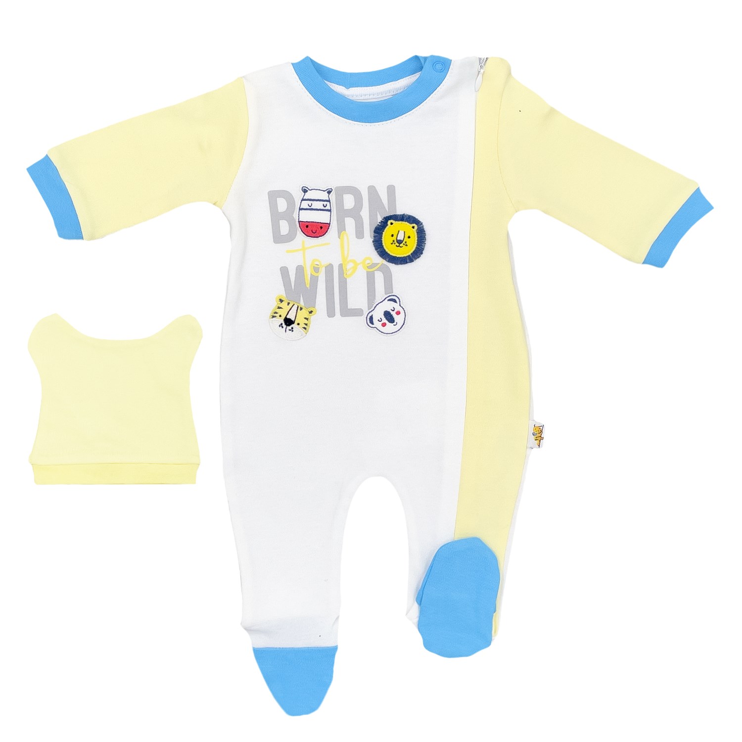 Mini Damla Born To Be Bebek Tulumu 44787 Sarı