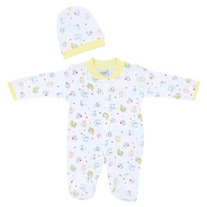 Sebi Bebe Baskılı Bebek Tulumu 4034 Sarı