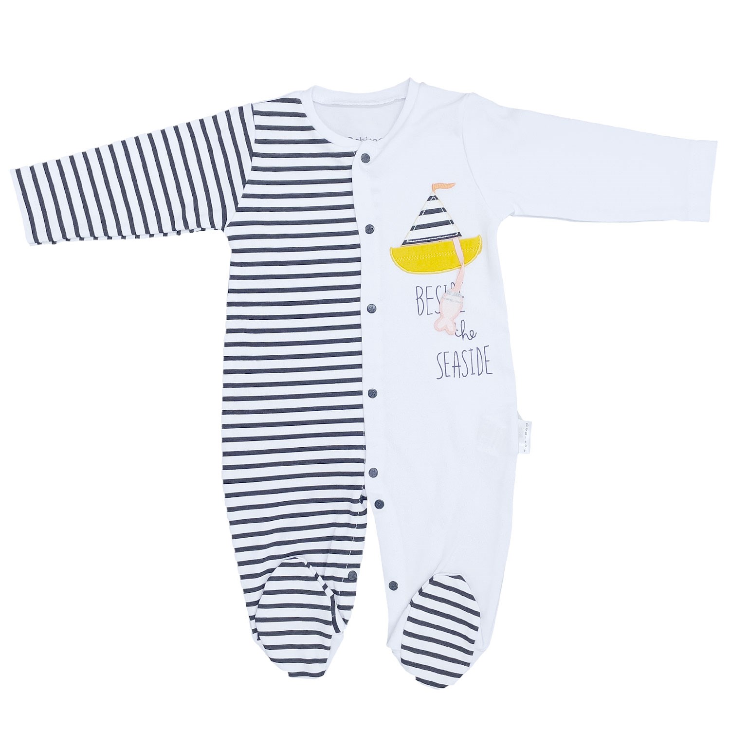 Bebitof Yelkenli Bebek Tulumu 70225 Beyaz