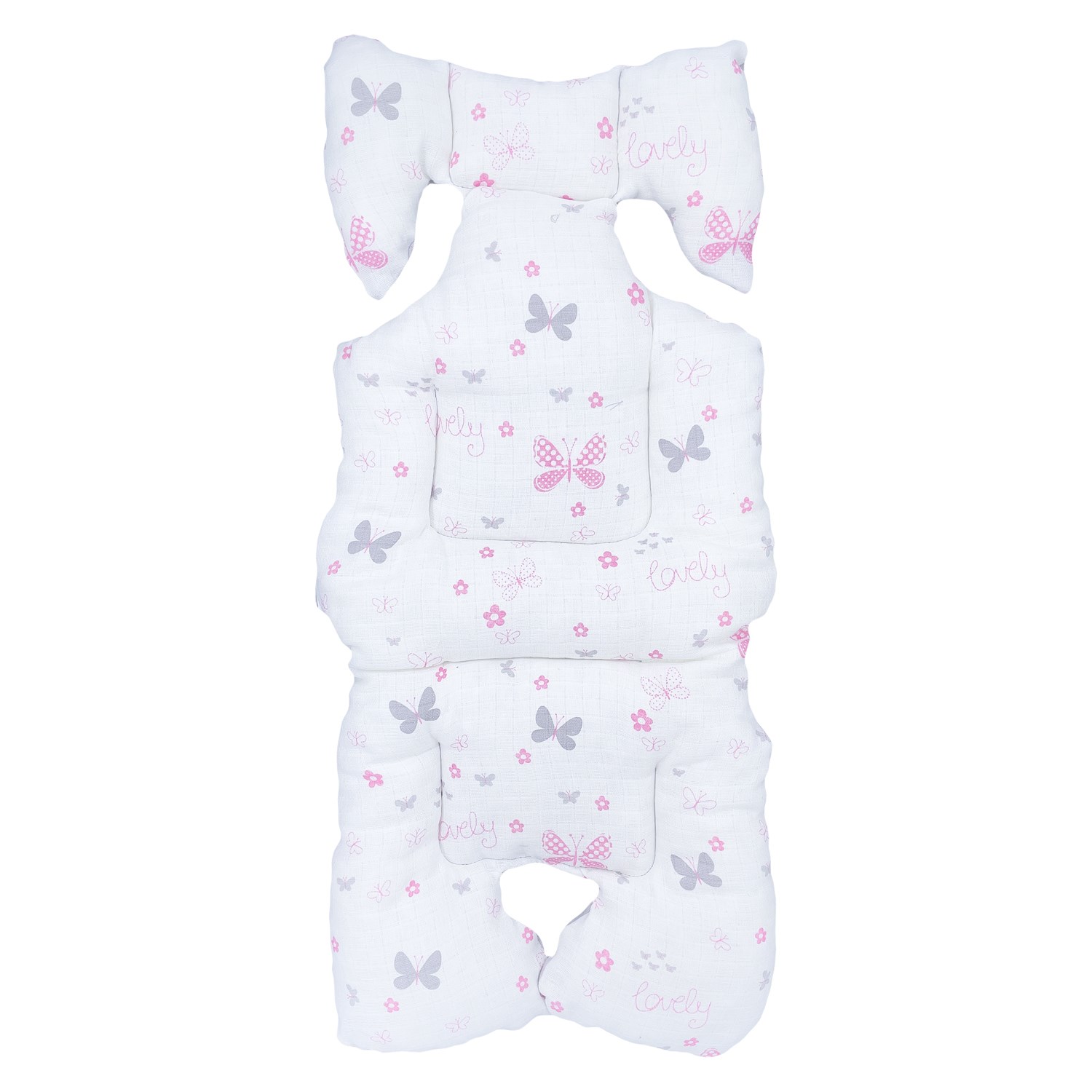 Ezh Collection Puset ve Oto Koltuğu Minderi 8011 Pembe-Gri