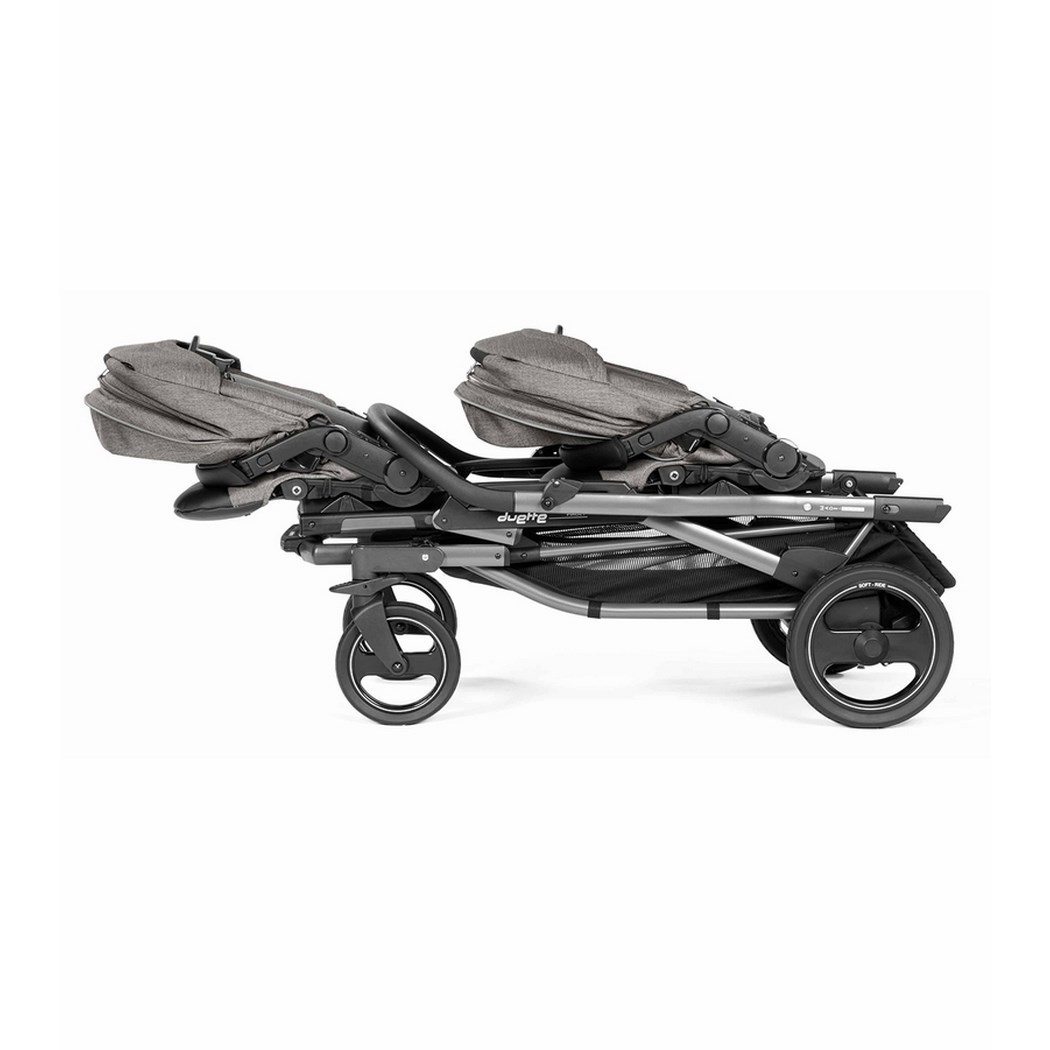 Peg Perego Duette Pioret İkiz Bebek Arabası City Grey