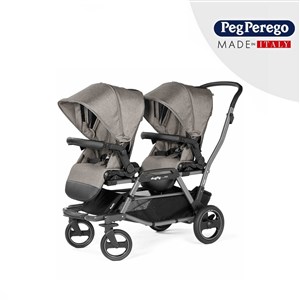 Peg Perego Duette Pioret İkiz Bebek Arabası City Grey