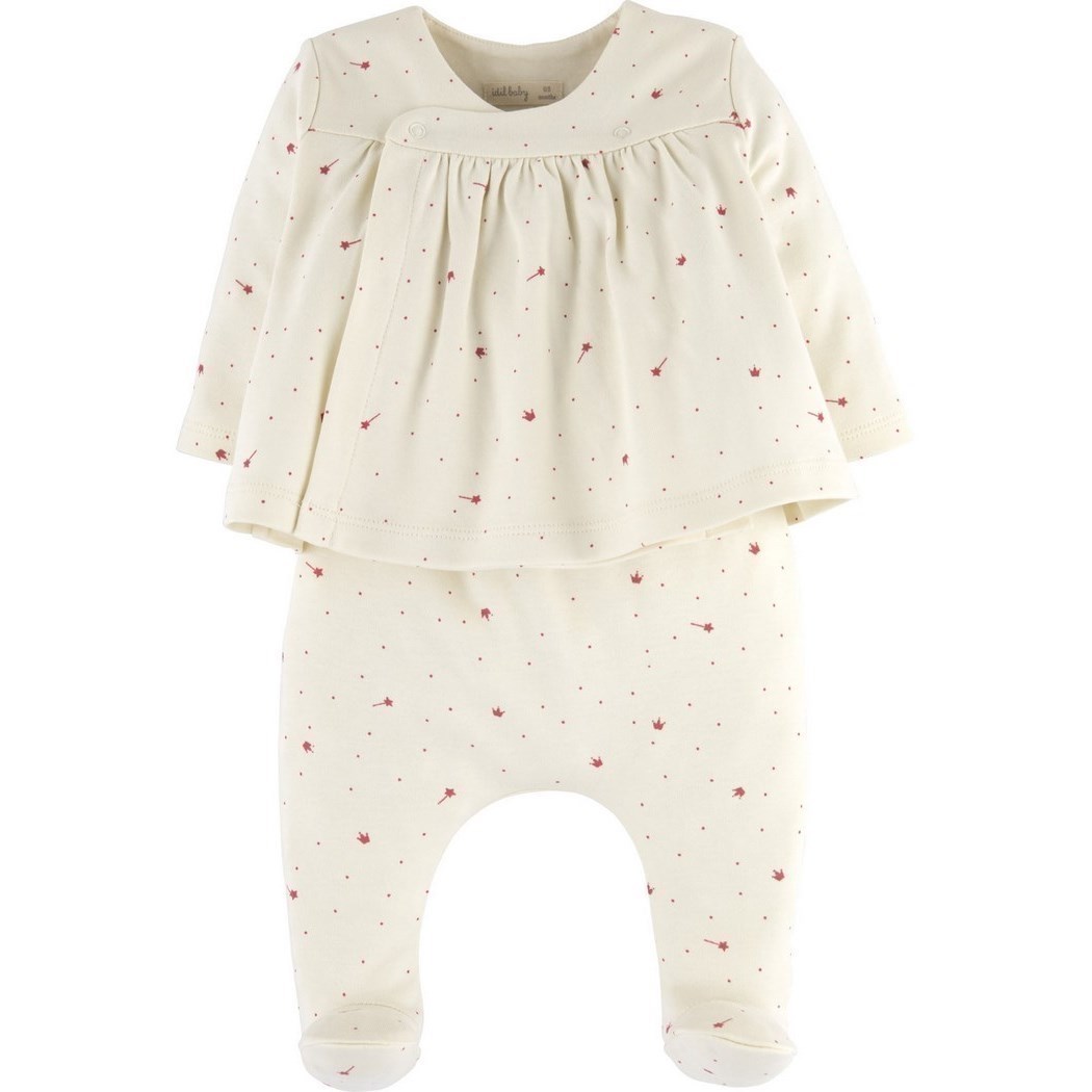 İdil Baby Organik 5'li Zıbın Takım 15704 Baskılı