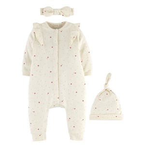 İdil Baby Organik Bebek Tulum Takımı 15703 Baskılı