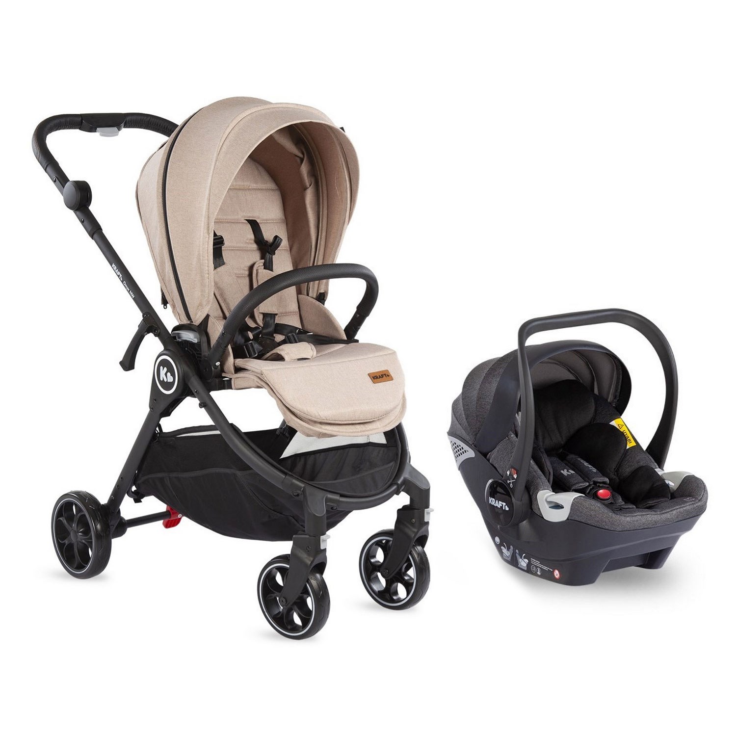 Kraft Onyx Nw Travel Sistem Bebek Arabası Beige