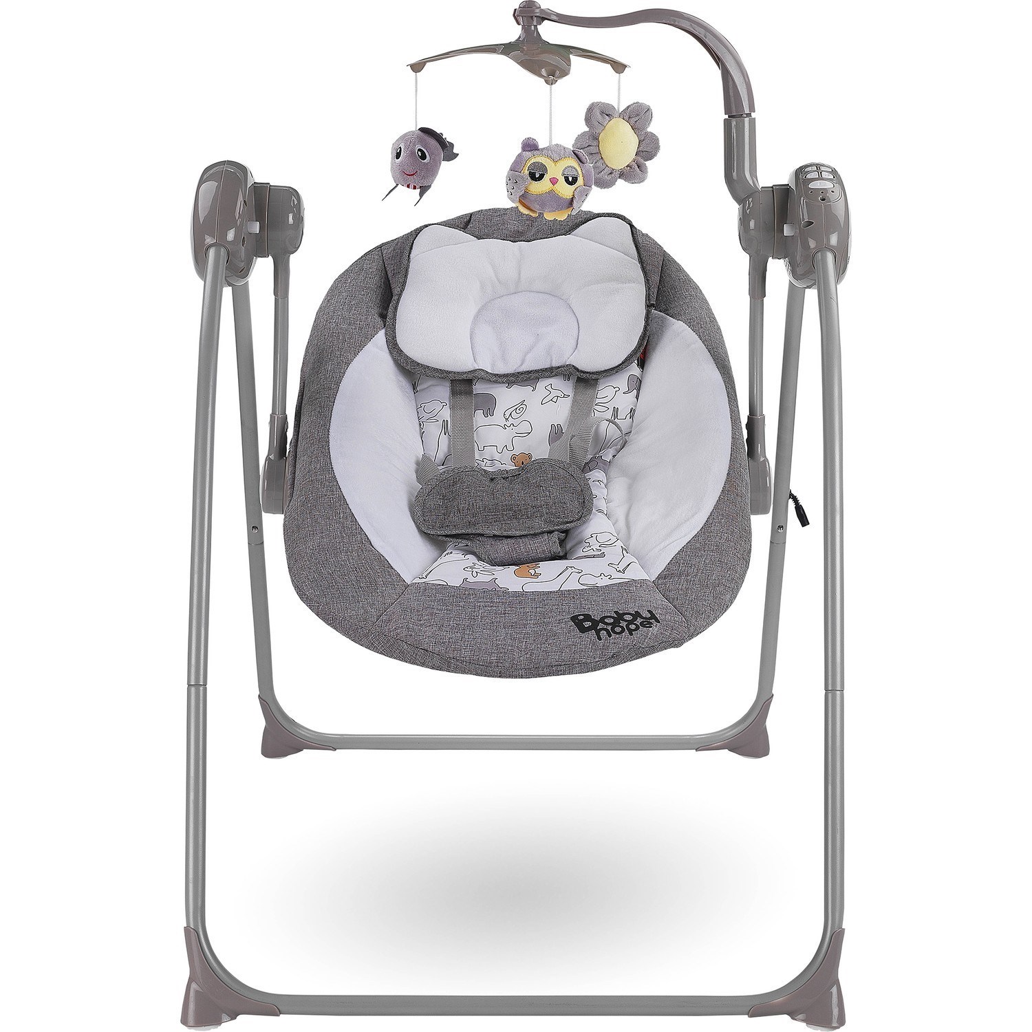 Babyhope Rainbow Salıncak Beşik BH-8300 Gri