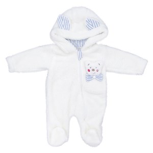 Sebi Bebe Wellsoft Kapşonlu Bebek Tulumu 1022 Ekru