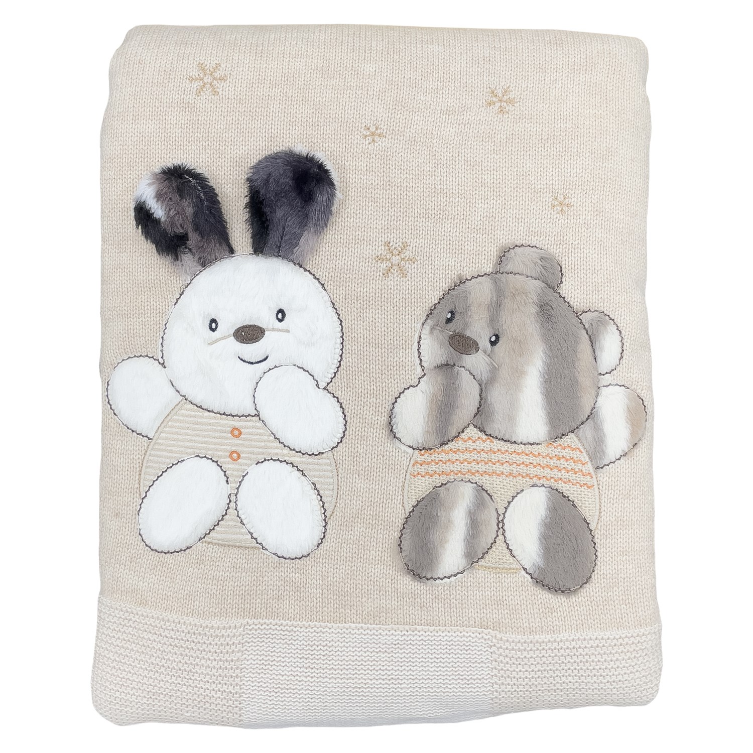 Mini Damla Triko Velsoftlu Bebek Battaniyesi 95x83 Cm 44754 Kahverengi