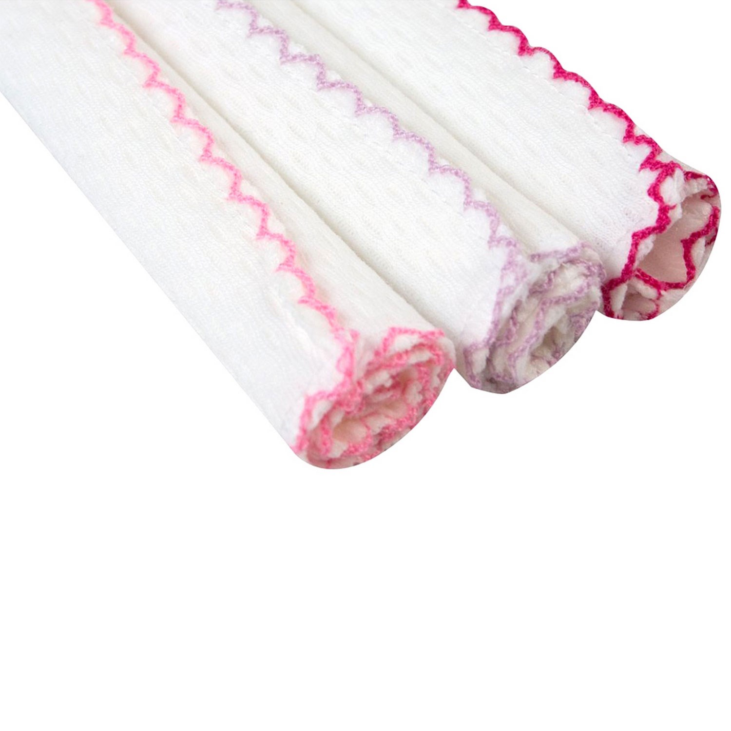 Bebekevi 10 Parça Penye Mendil 25x25 Cm 755 Pembe