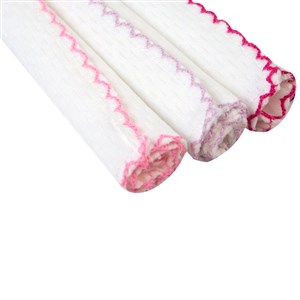 Bebekevi 10 Parça Penye Mendil 25x25 Cm 755 Pembe