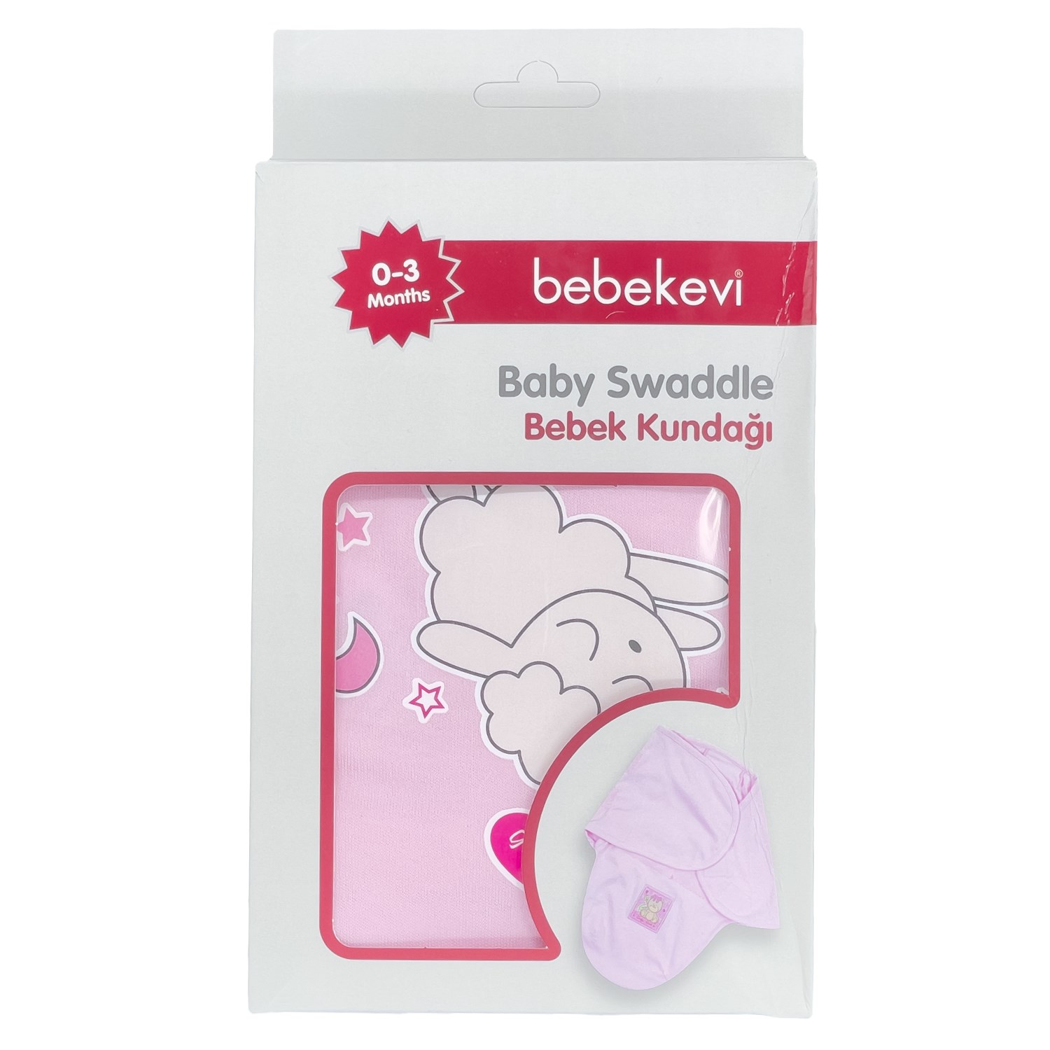 Bebekevi Bebek Kundağı 0-3 Ay 60x55 Cm 849 Pembe-Bej