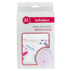 Bebekevi Bebek Kundağı 0-3 Ay 60x55 Cm 849 Ekru-Mavi