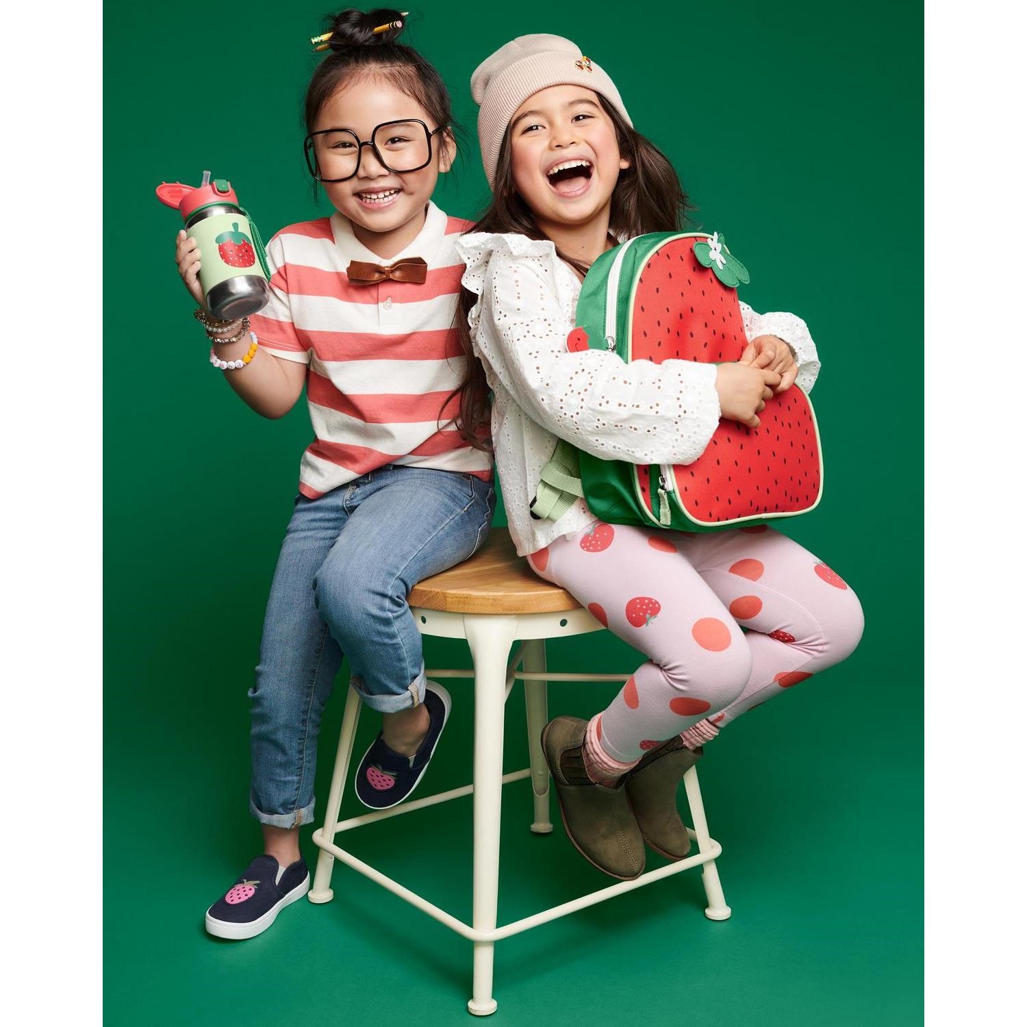 Skip Hop Pipetli Paslanmaz Çelik Suluk 350 Ml 12+ Ay Kırmızı