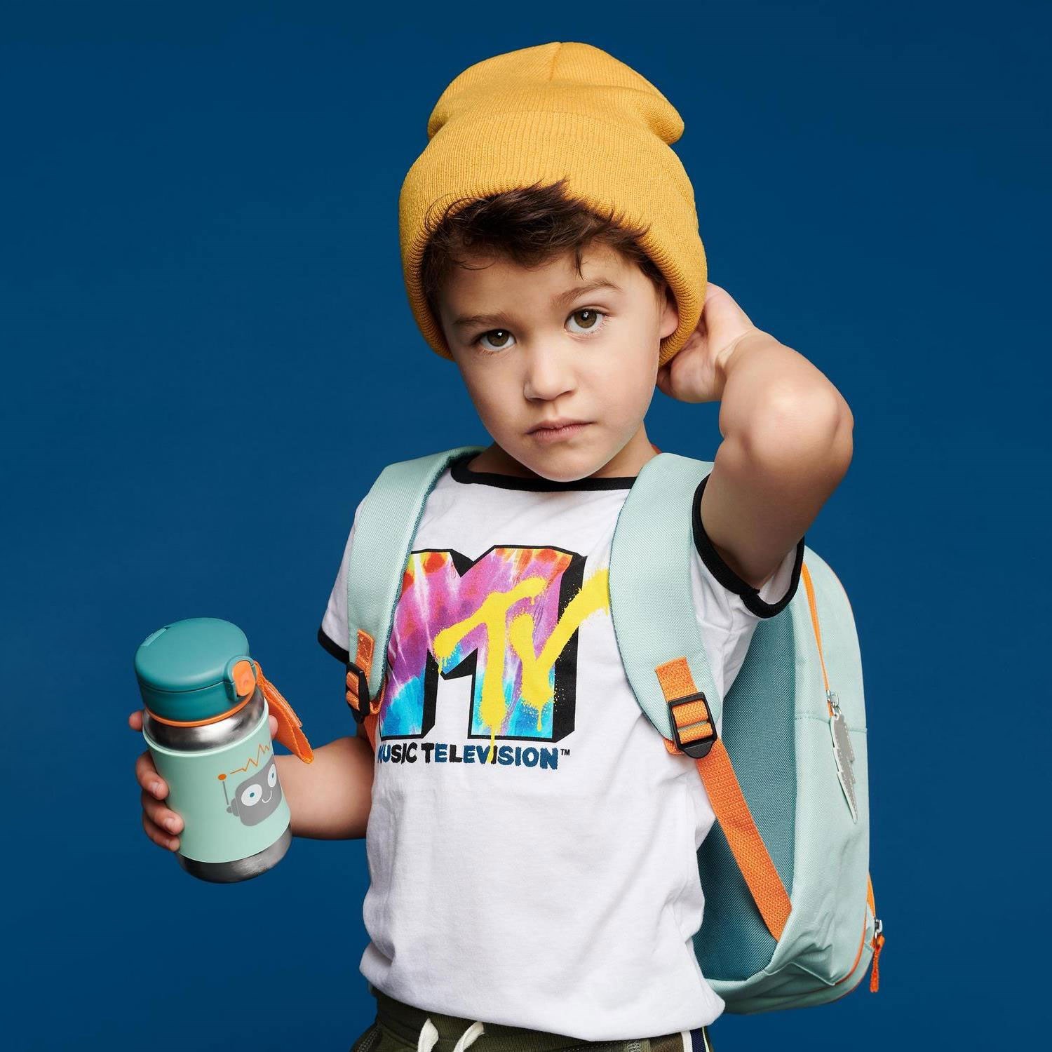 Skip Hop Pipetli Paslanmaz Çelik Suluk 350 Ml 12+ Ay Petrol Yeşili