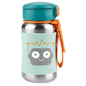 Skip Hop Pipetli Paslanmaz Çelik Suluk 350 Ml 12+ Ay Petrol Yeşili