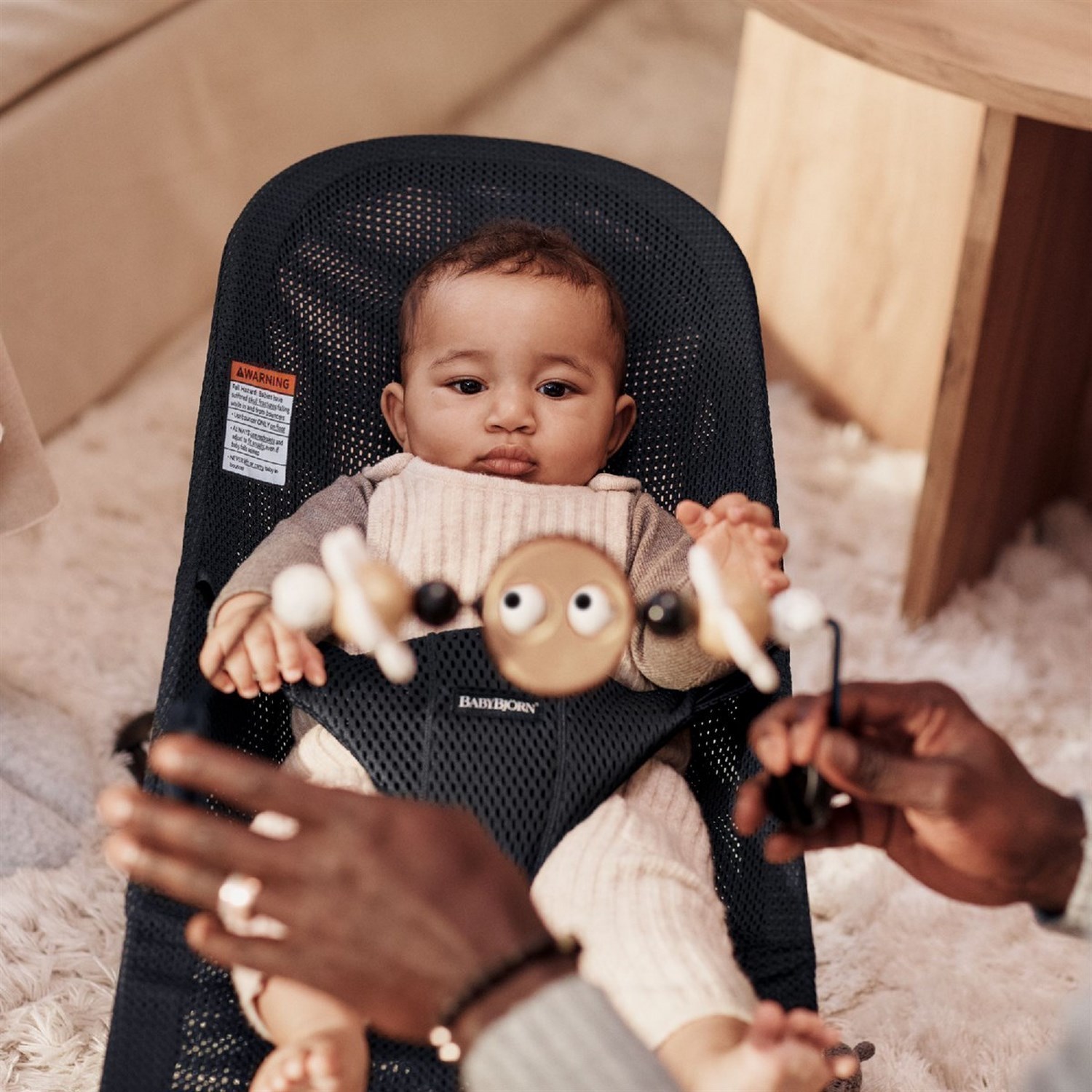 Babybjörn Bliss Ana Kucağı Mesh Oyuncaklı Black
