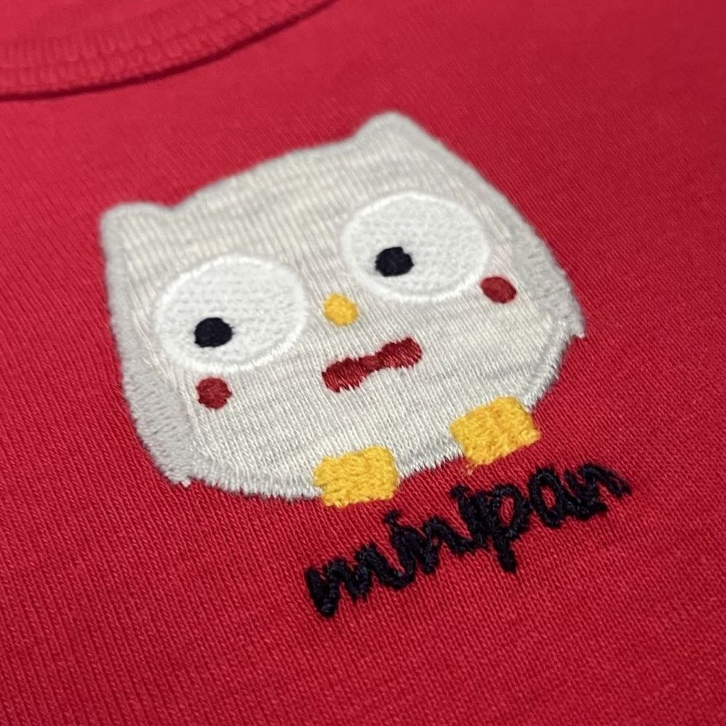 Bebepan Mr. Owl 2'li Kısa Kollu Bebek Body 1915 Gri-Kırmızı