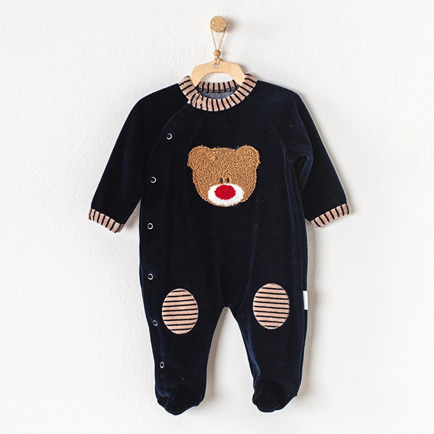 Andywawa Bear Bebek Tulumu AC23194 Lacivert