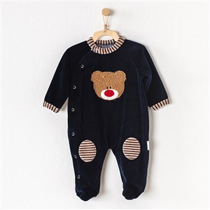 Andywawa Bear Bebek Tulumu AC23194 Lacivert