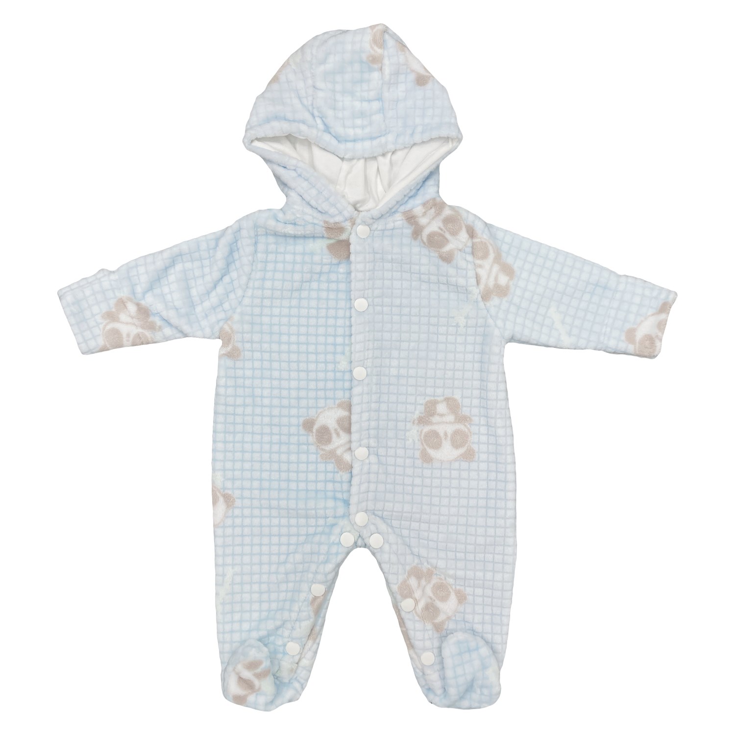 Bibaby Clever Panda Bebek Tulumu 60574 Mavi