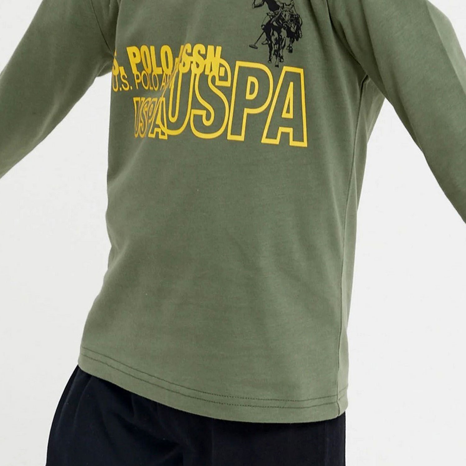 U.S. Polo Assn Erkek Çocuk 2'li Takım US1162-4 Haki