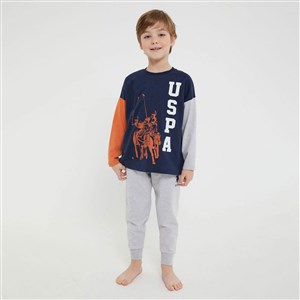 U.S. Polo Assn Kız Çocuk 2'li Takım US1123-4 Lacivert