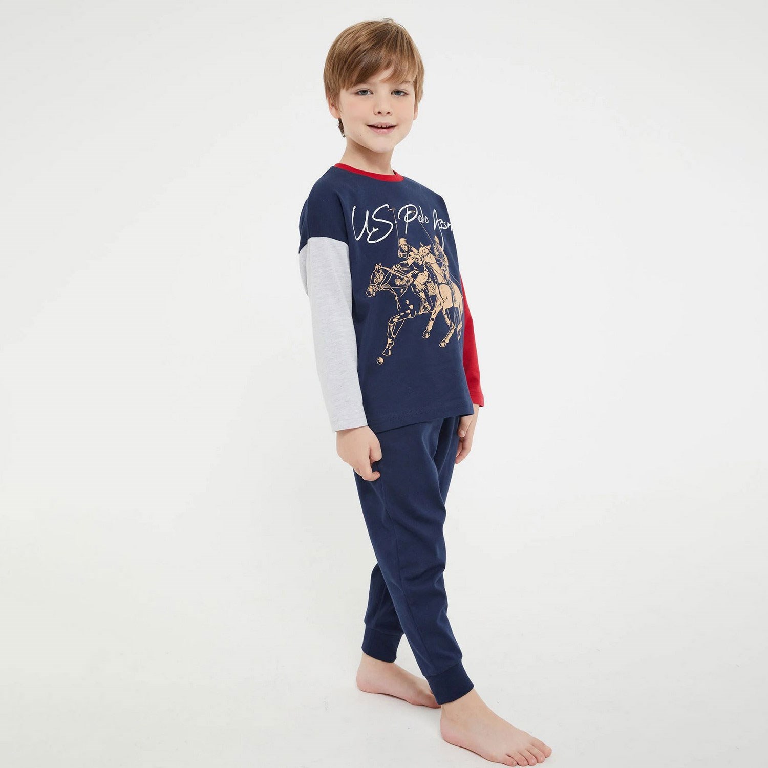U.S. Polo Assn Erkek Çocuk 2'li Takım US1145-4 Lacivert