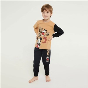 Mickey Mouse Erkek Çocuk 2'li Takım D4705-3 Camel