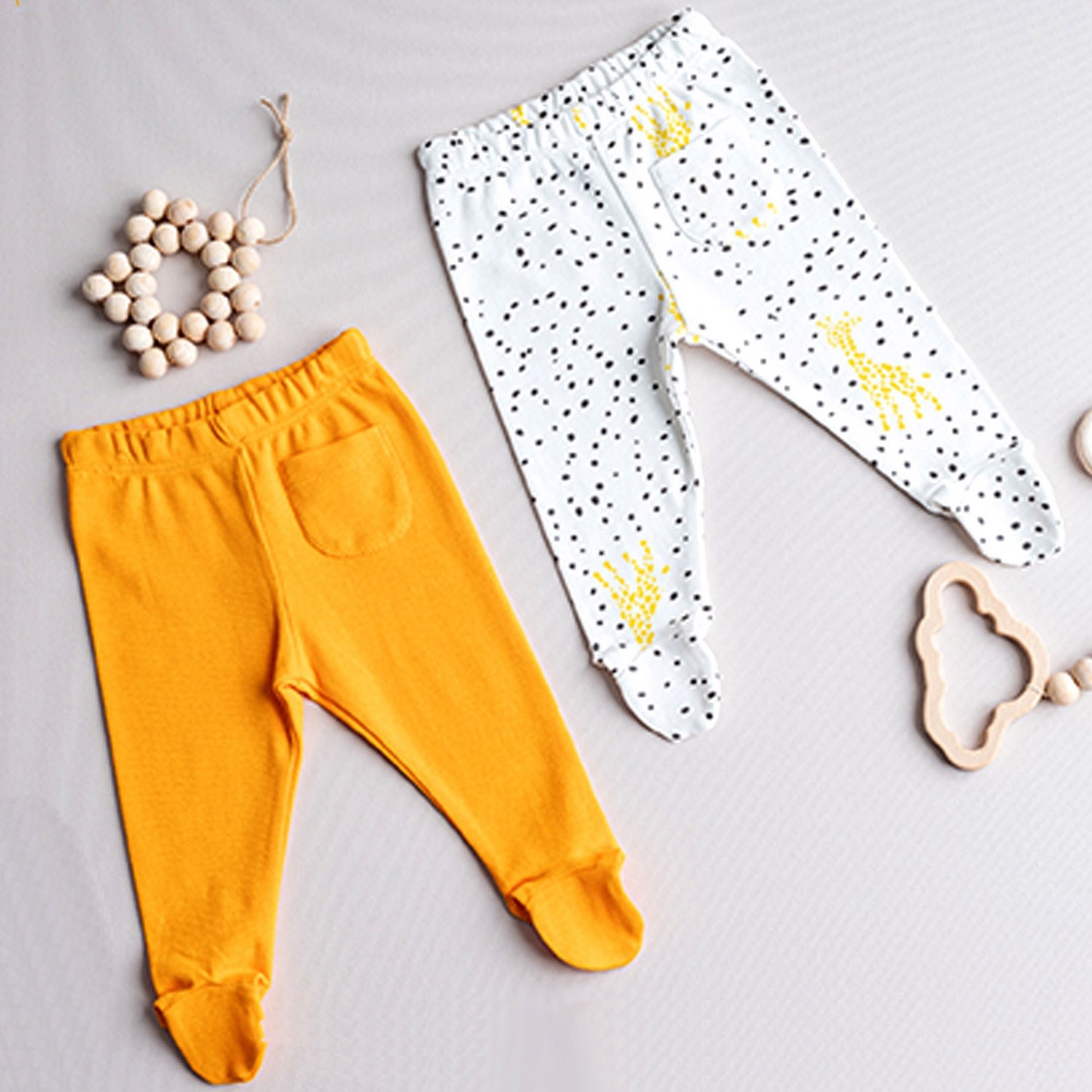 Tiffany Baby 2'li Bebek Pantolonu 1107 Safran