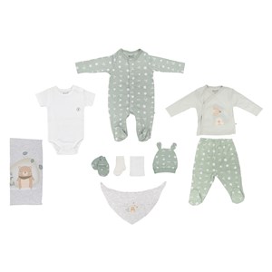 Biorganic Hug Me Bear 10'lu Bebek Hastane Çıkış Seti 63204 Yeşil