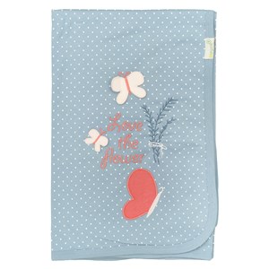 Biorganic Wild Flowers Bebek Battaniyesi 64585 Mavi