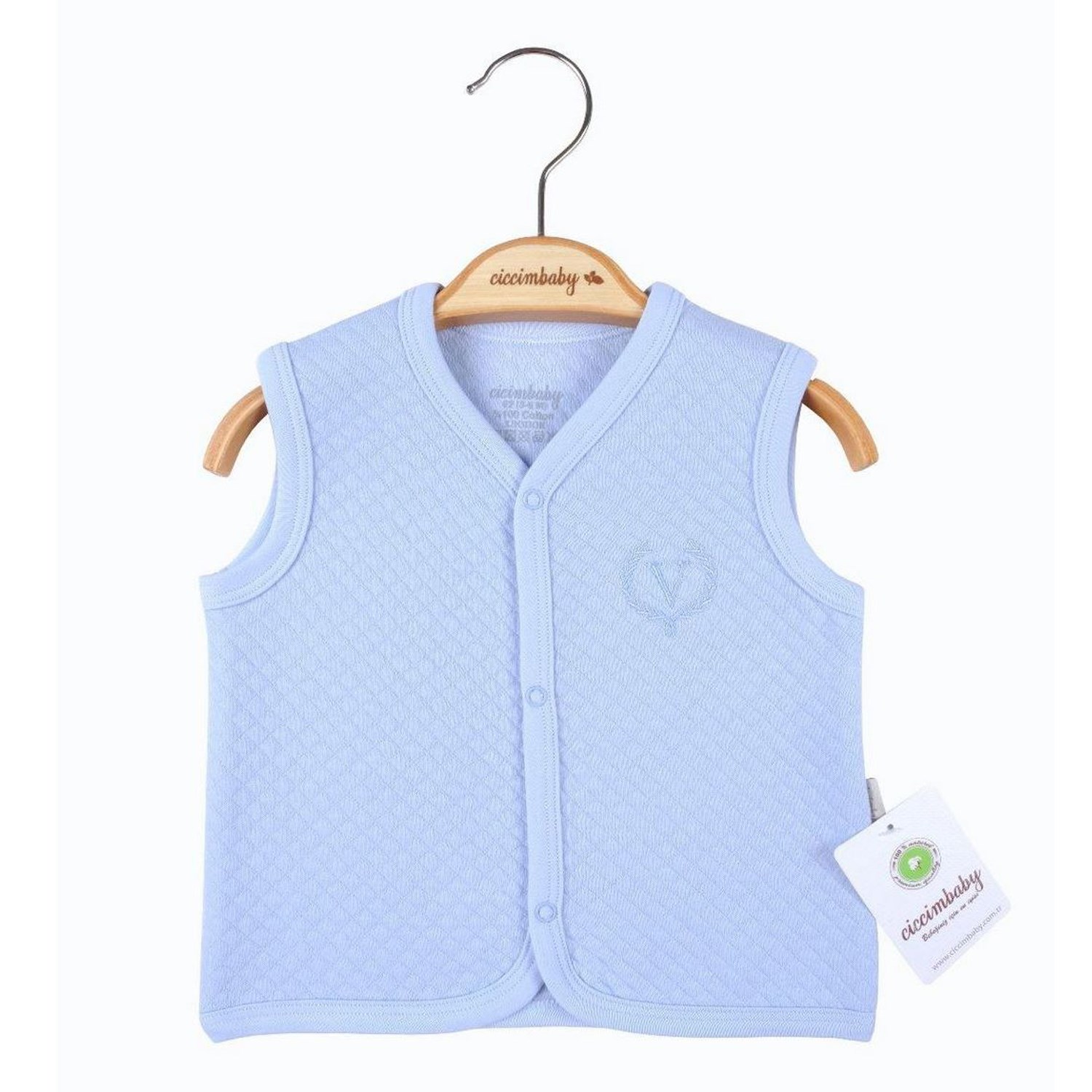 Ciccim Baby Kapitone Bebek Yeleği 4708 Mavi