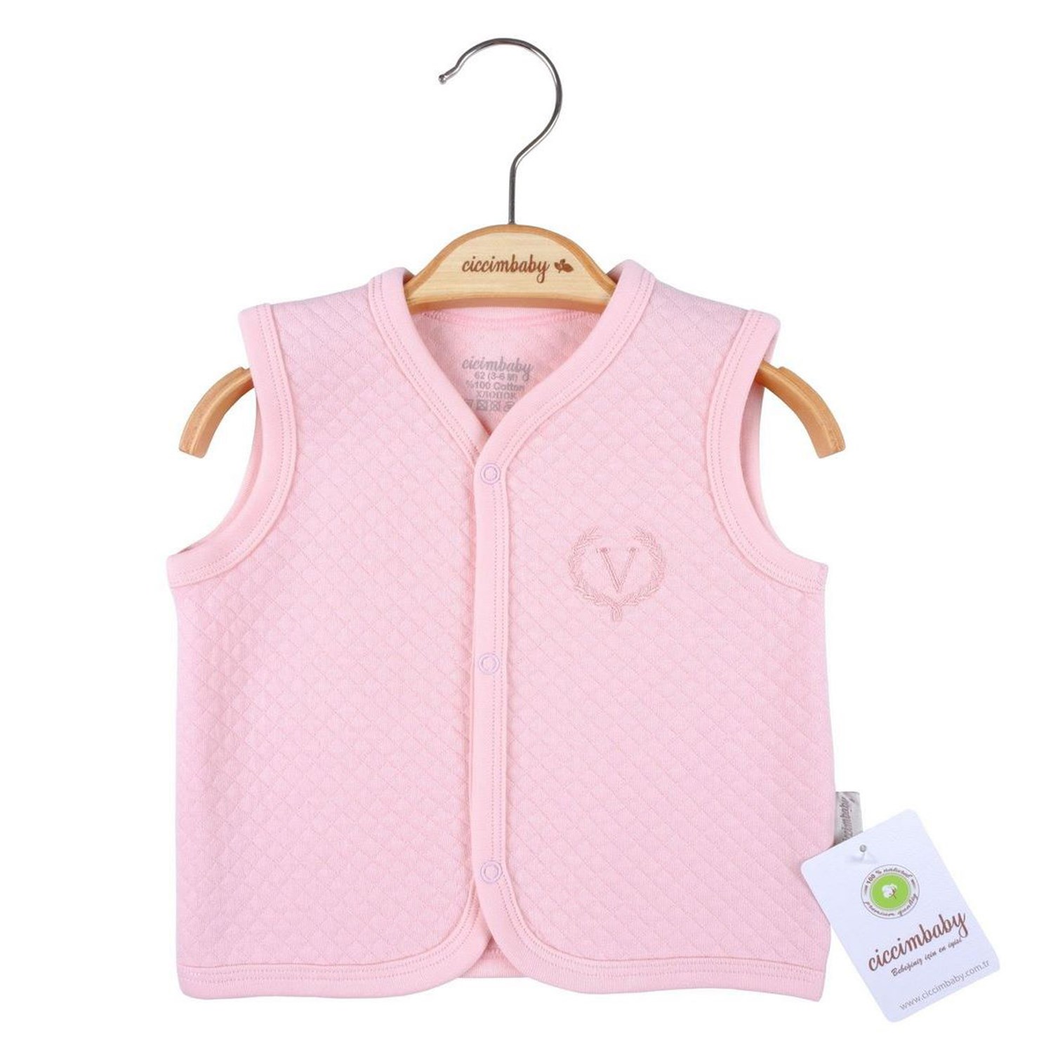Ciccim Baby Kapitone Bebek Yeleği 4708 Pembe