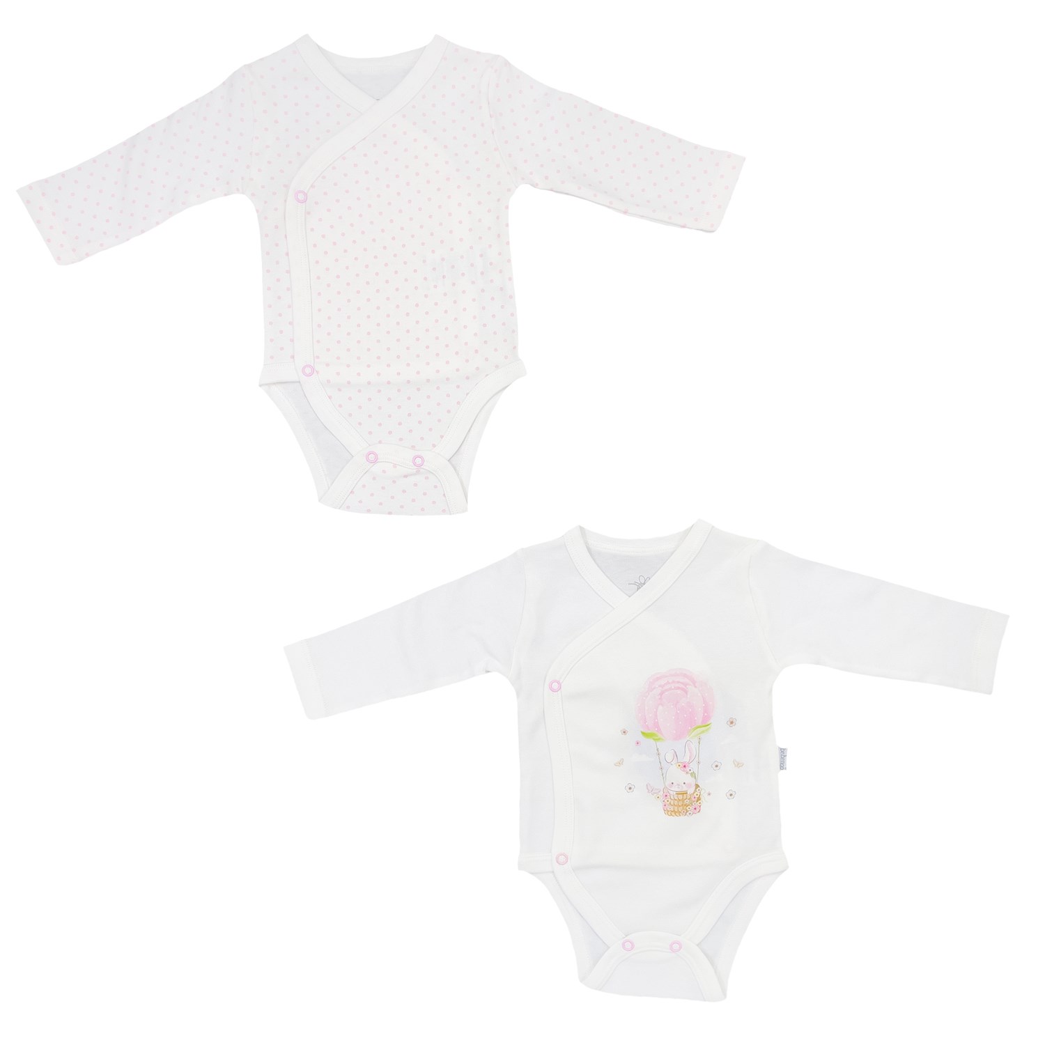Bebengo Kravuze Uzun Kollu Bebek Body 4044 Pembe