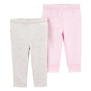 Carter's 2'li Prematüre Bebek Pantolonu 1I721310 Gri-Pembe